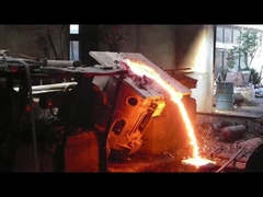induction melting furnace with aluminum shell for metal melting