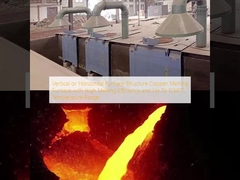 Vertical or Horizontal Furnace Structure Copper Melting Furnace with High Melting Efficiency and Up To 1250°C Temperature Range