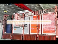 Industrial Metal Smelting with Electric Induction Melting Furnace and PLC Control System