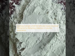 Crushing Strength of 50-100 MPa and Good Corrosion Resistance for Refractory Materials in Industrial Applications